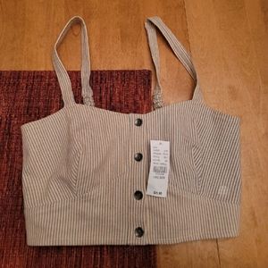 NWT Pac Sun Striped Crop Top